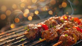 夜市烧烤视频,烟火气中的美食狂欢